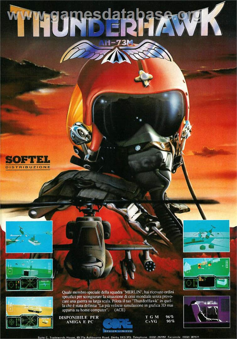 Thunderhawk AH-73M - Atari ST - Artwork - Advert