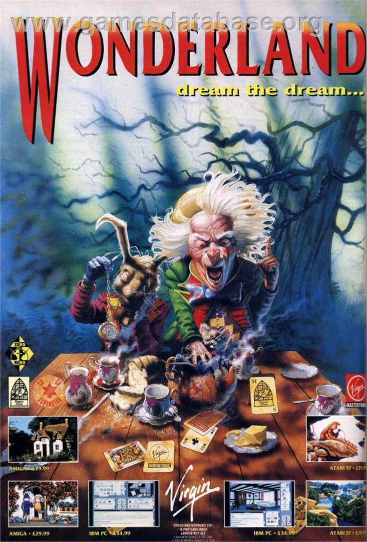 Wonderland - Commodore Amiga - Artwork - Advert