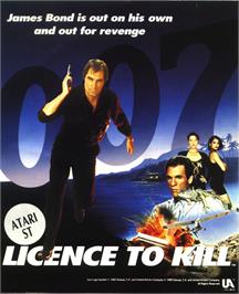 Box cover for 007: Licence to Kill on the Atari ST.