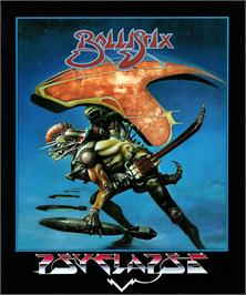 Box cover for Ballistix on the Atari ST.