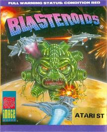 Box cover for Blasteroids on the Atari ST.
