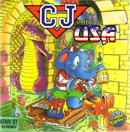 Box cover for CJ In the USA on the Atari ST.