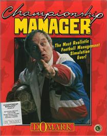 Box cover for Championship Manager on the Atari ST.