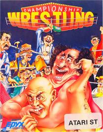 Box cover for Championship Wrestling on the Atari ST.