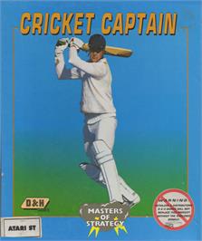Box cover for Cricket Captain on the Atari ST.