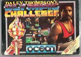 Box cover for Daley Thompson's Olympic Challenge on the Atari ST.