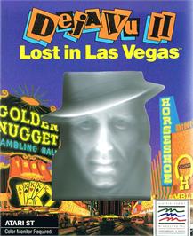 Box cover for Deja Vu 2: Lost in Las Vegas on the Atari ST.