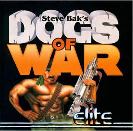Box cover for Dogs of War on the Atari ST.