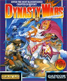 Box cover for Dynasty Wars on the Atari ST.