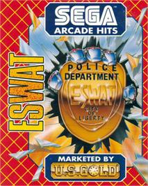 Box cover for E-SWAT: Cyber Police on the Atari ST.