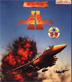 Box cover for F-15 Strike Eagle 2 on the Atari ST.
