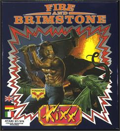Box cover for Fire and Brimstone on the Atari ST.