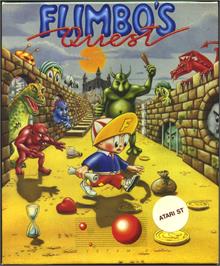 Box cover for Flimbo's Quest on the Atari ST.