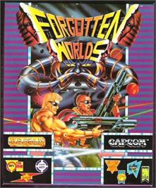 Box cover for Forgotten Worlds on the Atari ST.