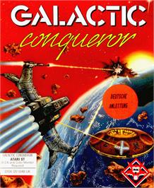 Box cover for Galactic Conqueror on the Atari ST.
