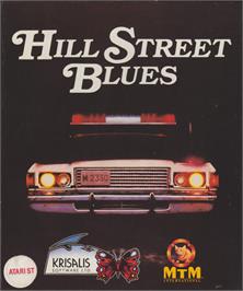 Box cover for Hill Street Blues on the Atari ST.