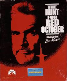 Box cover for Hunt for Red October on the Atari ST.