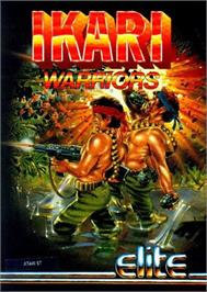 Box cover for Ikari Warriors on the Atari ST.