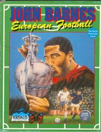 Box cover for John Barnes' European Football on the Atari ST.