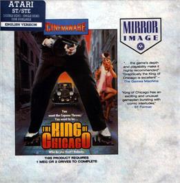 Box cover for King of Chicago on the Atari ST.