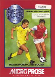 Box cover for Microprose Pro Soccer on the Atari ST.