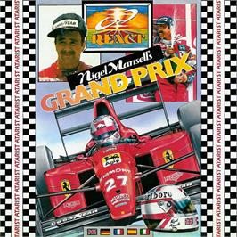 Box cover for Nigel Mansell's Grand Prix on the Atari ST.