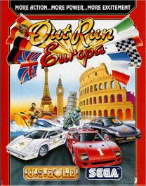 Box cover for Out Run Europa on the Atari ST.