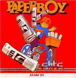 Box cover for Paperboy on the Atari ST.