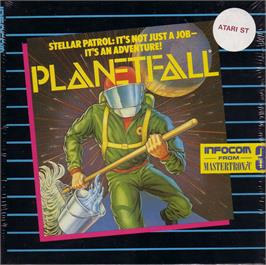 Box cover for Planetfall on the Atari ST.