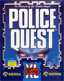 Box cover for Police Quest: In Pursuit of the Death Angel on the Atari ST.