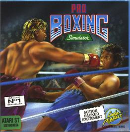 Box cover for Pro Boxing Simulator on the Atari ST.