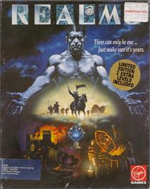 Box cover for Realms on the Atari ST.