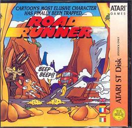 Box cover for Road Runner on the Atari ST.