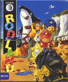 Box cover for Rodland on the Atari ST.