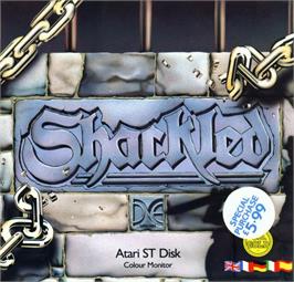 Box cover for Shackled on the Atari ST.