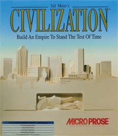 Box cover for Sid Meier's Civilization on the Atari ST.