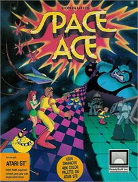 Box cover for Space Rogue on the Atari ST.