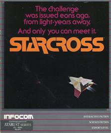 Box cover for Starcross on the Atari ST.