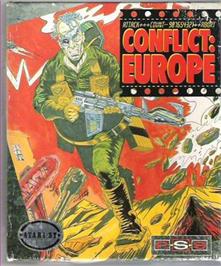 Box cover for Storm Across Europe on the Atari ST.
