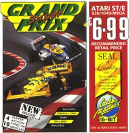 Box cover for Super Grand Prix on the Atari ST.