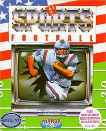 Box cover for TV Sports Football on the Atari ST.