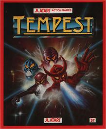 Box cover for Tempest on the Atari ST.