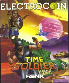 Box cover for Time Soldiers on the Atari ST.