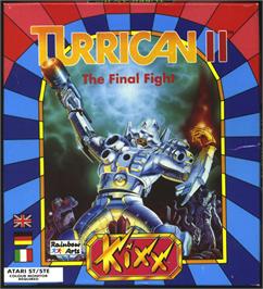 Box cover for Turrican II: The Final Fight on the Atari ST.