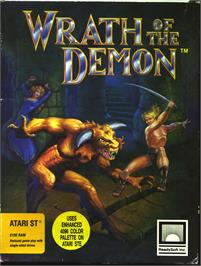 Box cover for Wrath of the Demon on the Atari ST.