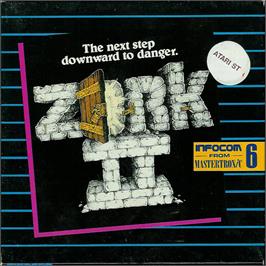 Box cover for Zork II: The Wizard of Frobozz on the Atari ST.