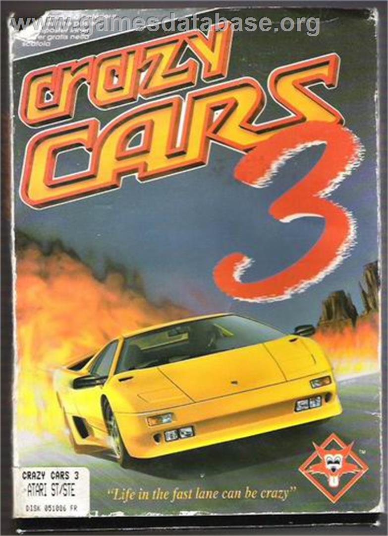 Crazy Cars 3 - Atari ST - Artwork - Box