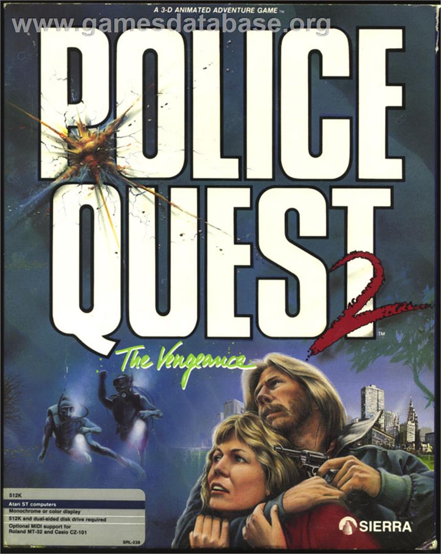 Police Quest 2: The Vengeance - Atari ST - Artwork - Box