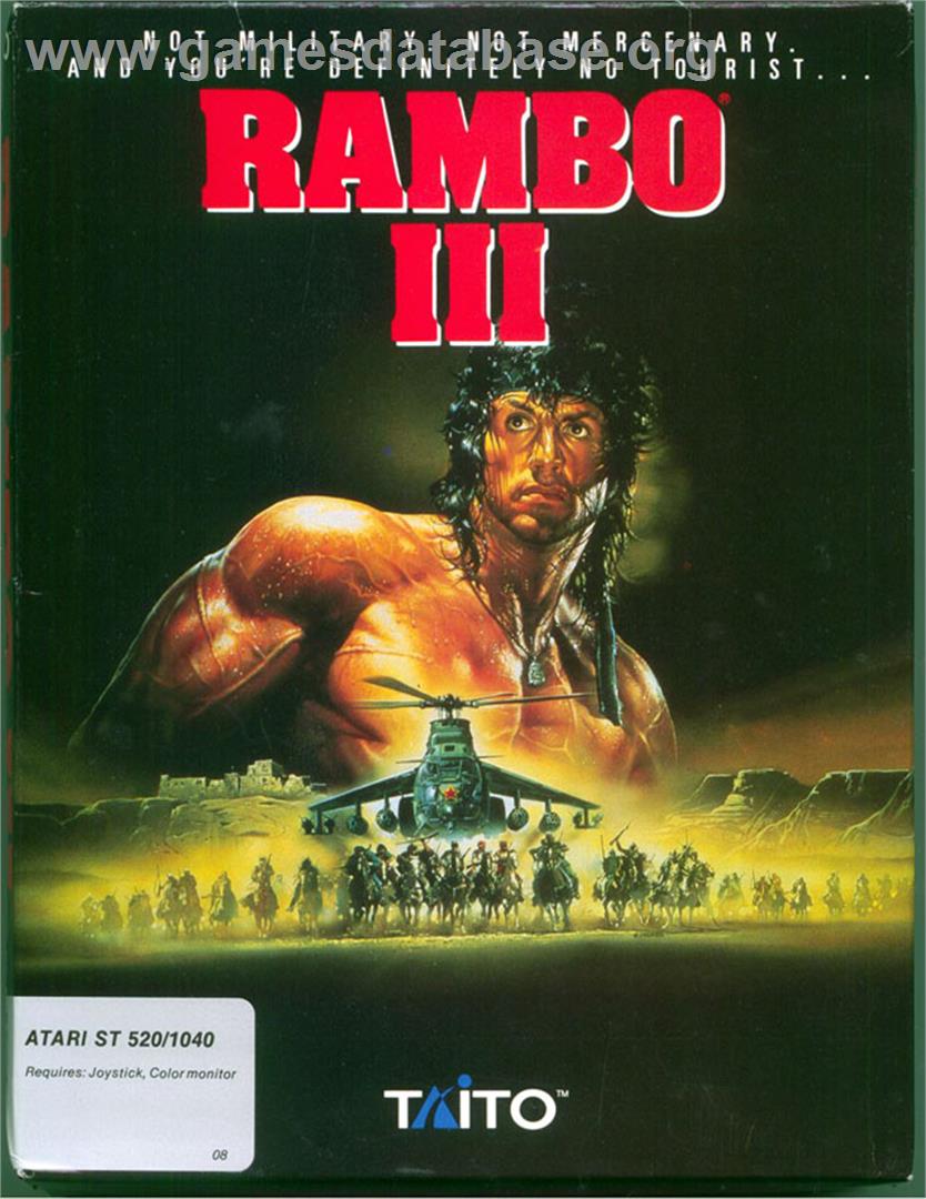 Rambo III - Atari ST - Artwork - Box