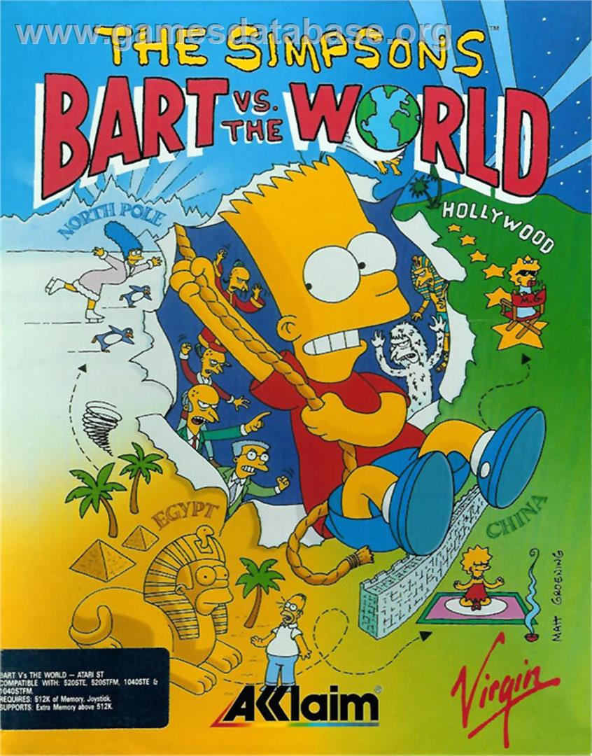 Simpsons: Bart vs. the World - Atari ST - Artwork - Box